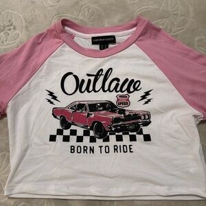 Cute crop top with car